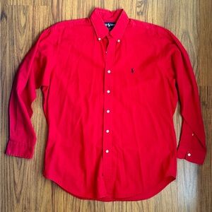 Men’s Ralph Lauren Button Down Red Size M